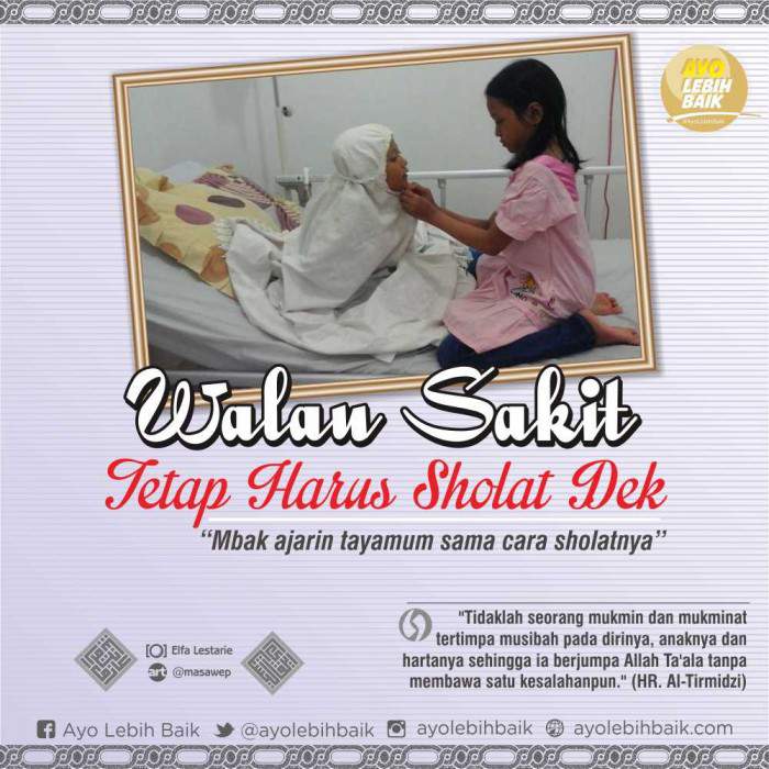 Lansia Sakit Berat, Bagaimana Shalatnya?