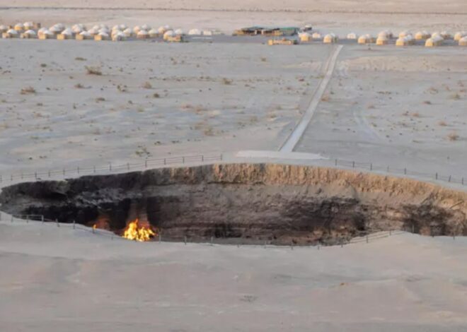 Menyala Sejak 1971, Api Kawah Digelar ‘Pintu Neraka’ Hampir Padam