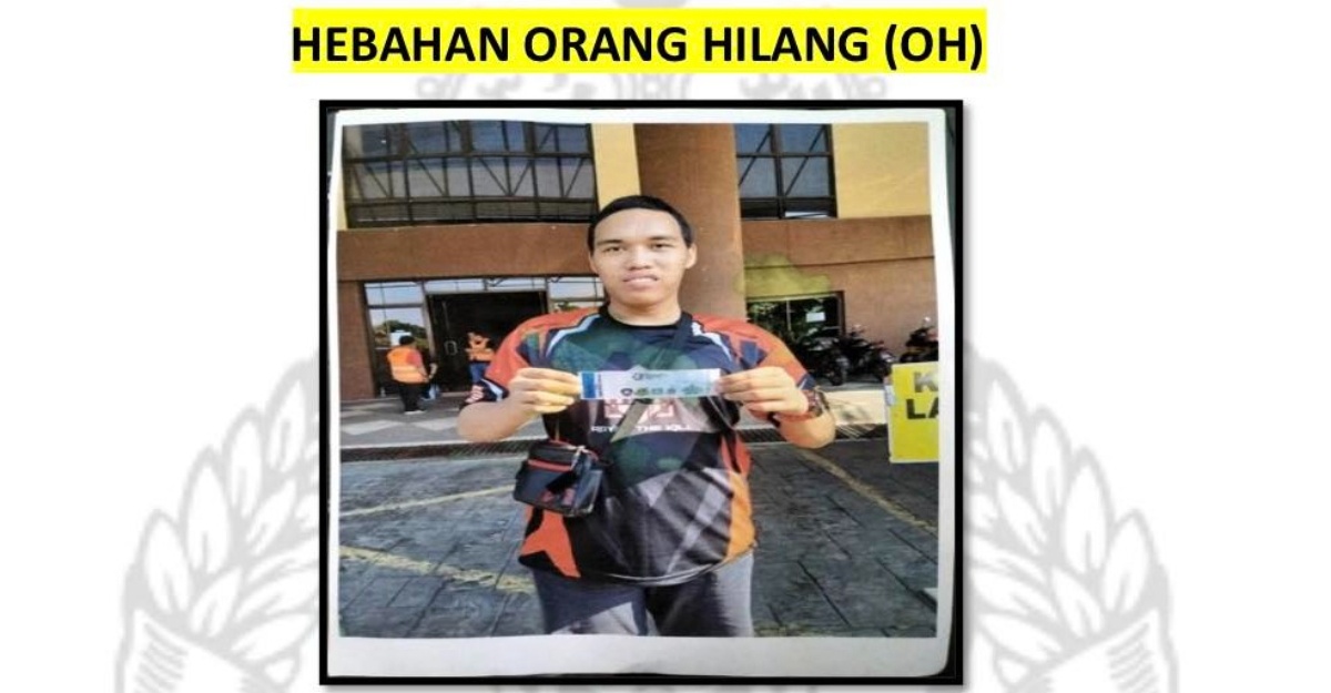 Polis Kesan Lelaki Dipercayai Hilang Sudah 9 Hari
