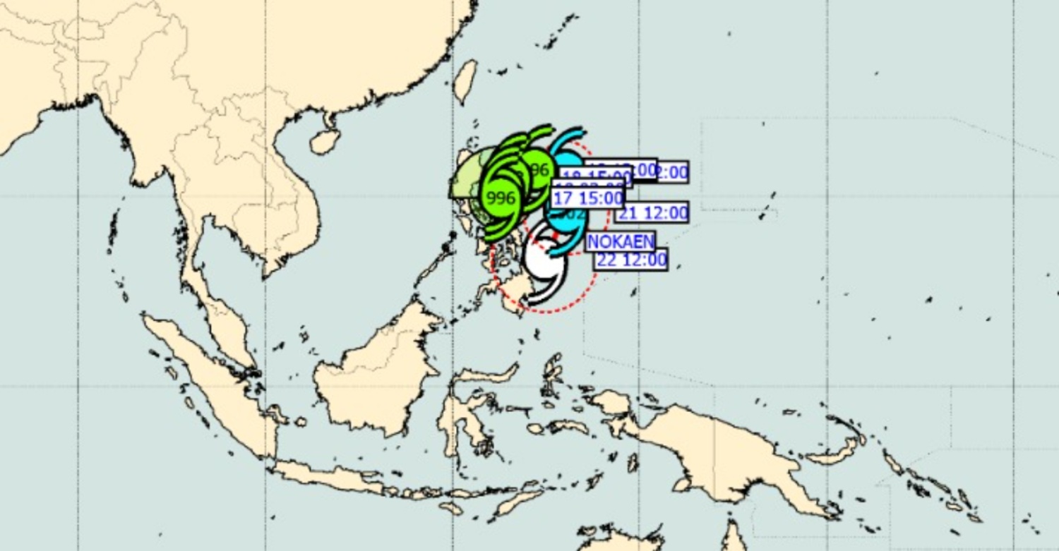 MetMalaysia Keluarkan Nasihat Ribut Tropika NOKAEN