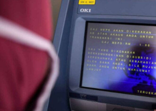Caj RM1 Di ATM, SRM Mansuh Bermula 1 Julai Ini