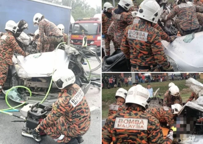 Dua Wanita Rentung Kemalangan Di Yong Peng